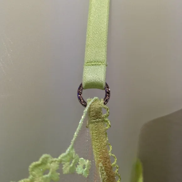 Honey Birdette Whitney Bra - 34C, Apple Green - Picture 5 of 12